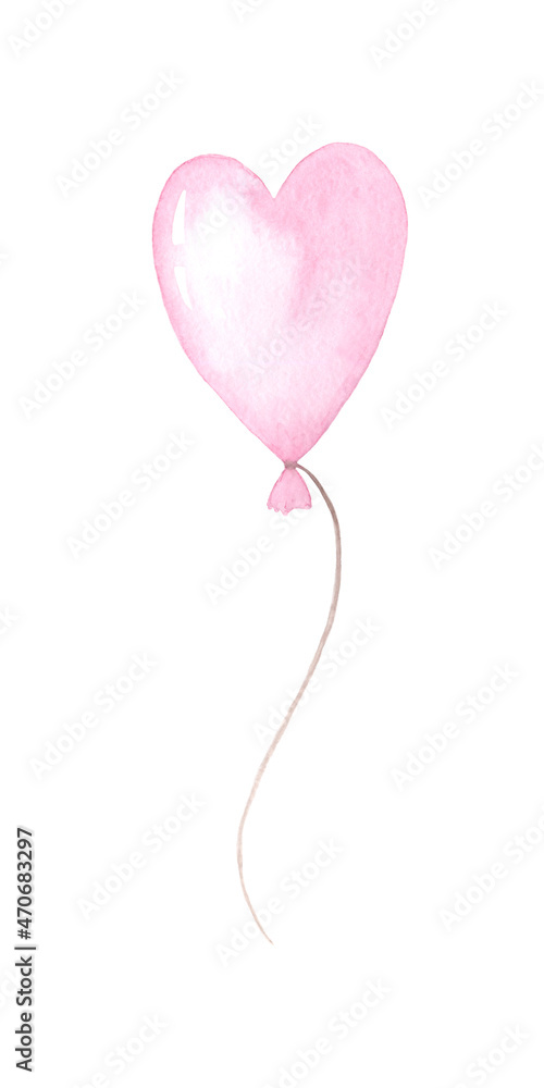 Balloons watercolor 4