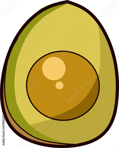 Illustration of avocado