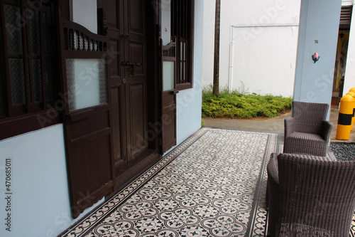 Canvas Print house at emerald hill road in singapore
