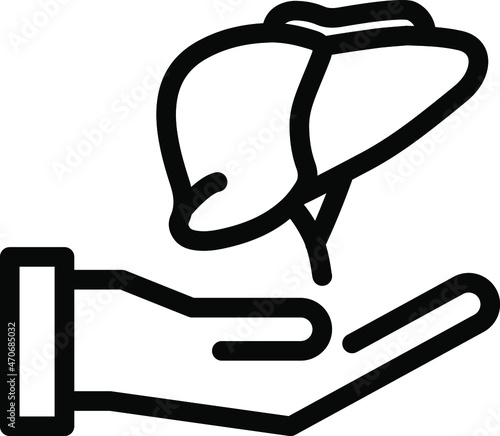 Liver transplant icon