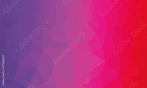 Purple and pink gradient low poly background, fractal pattern