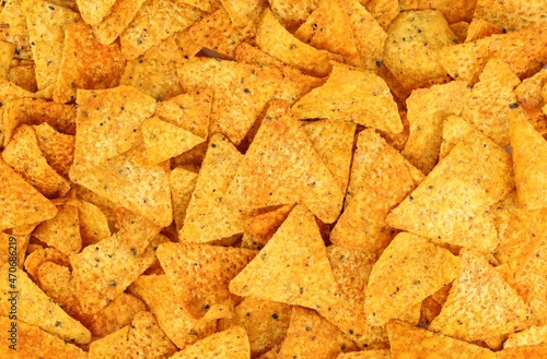 Foto Chili flavored nachos or tortilla