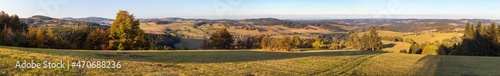 autumn view from bohemian and moravian highland