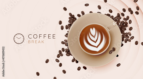 Coffee break background