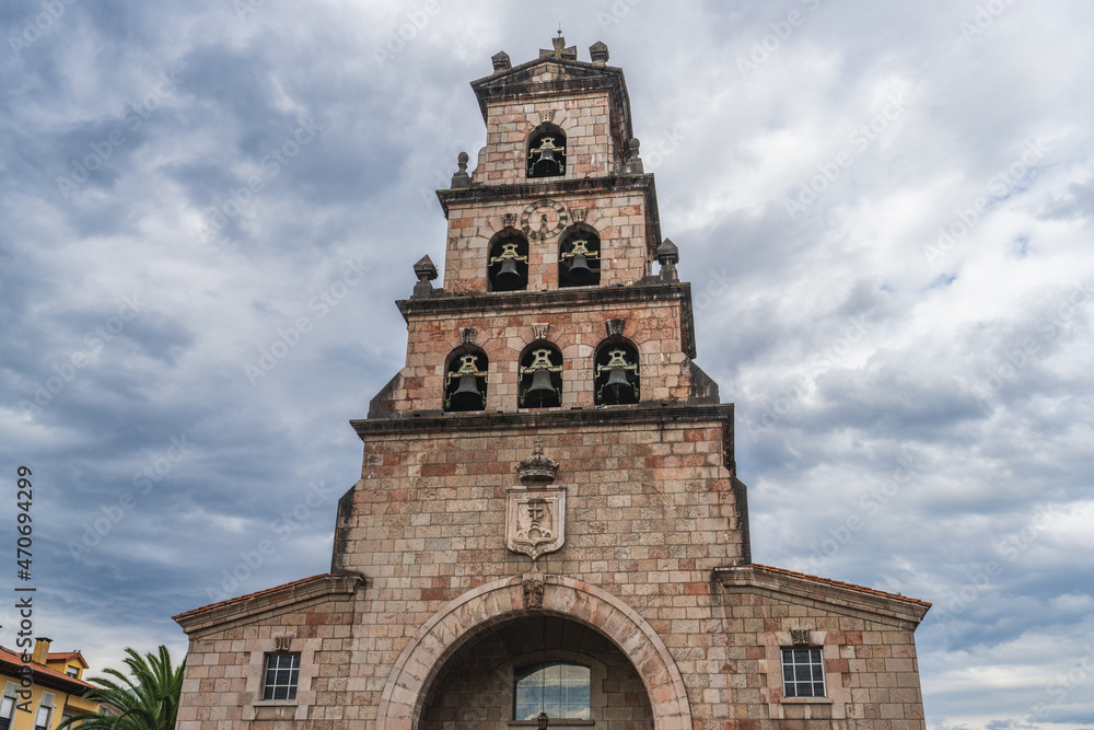 Church of the Assumption in the Asturian city of Cangas de Onis 
