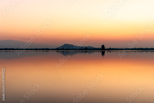 sunset over the lake © Nenmeet