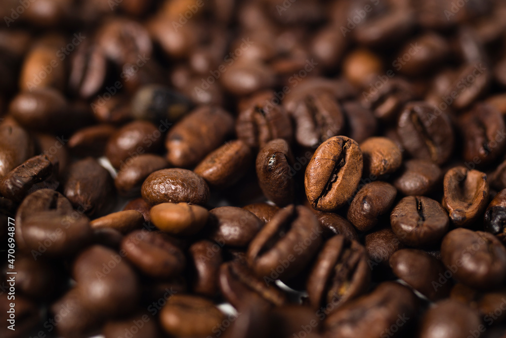 Roasted coffee bean isolated on white background Roasted coffee bean isolated on white background