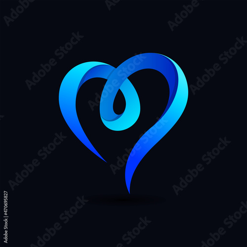 love water logo for creative design template