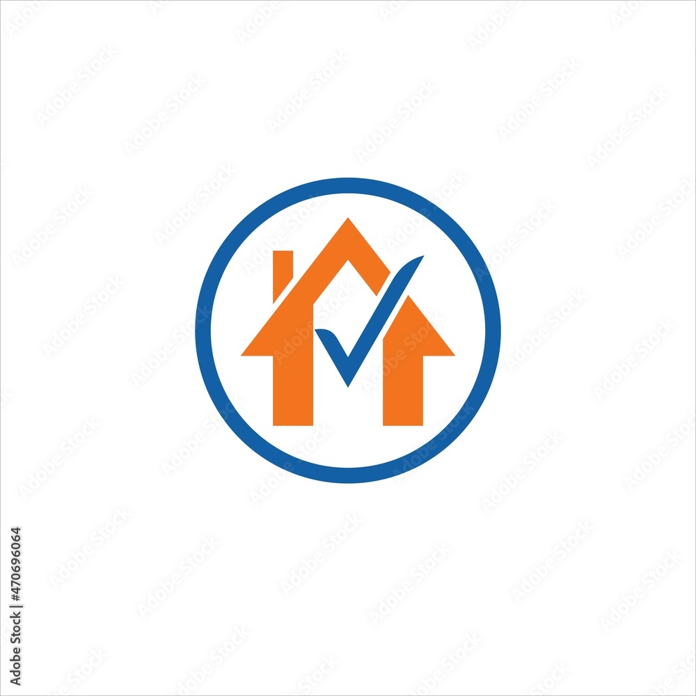 check house logo vector template check house logo vector template