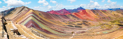Vinicunca or Winikunka. Also called Montna a de Siete Colores. Mountain in the Andes of Peru photo