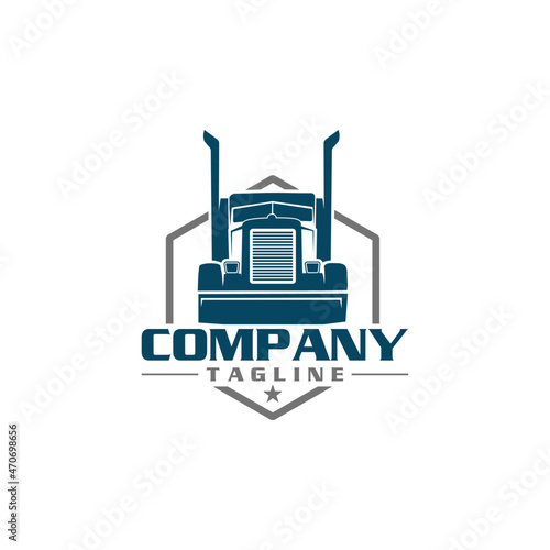 head truck front iew logo