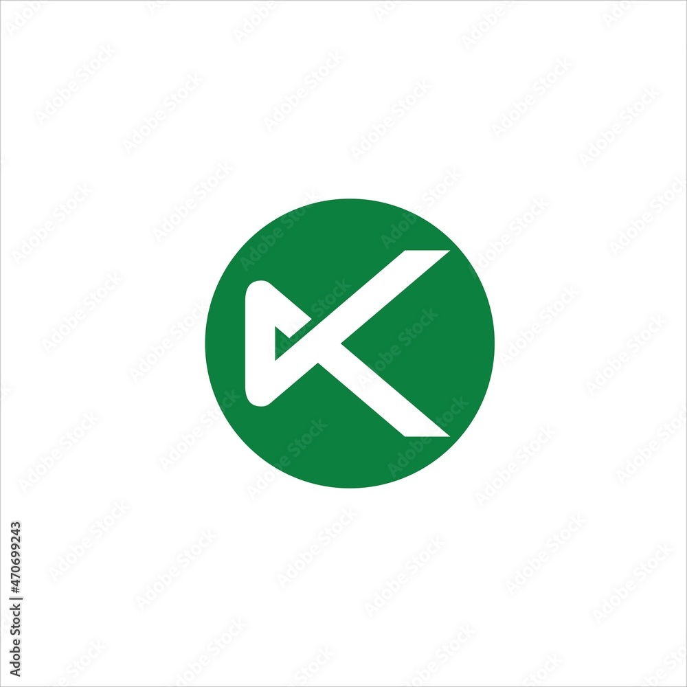 initial k logo vector template initial k logo vector template
