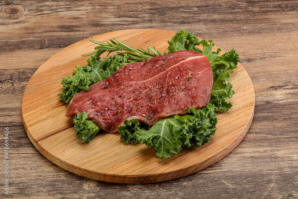 Raw beef steak for grill