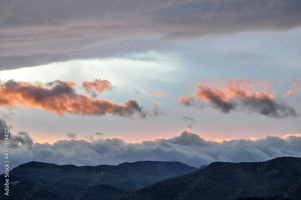 sunset in the mountains sunset in the mountains