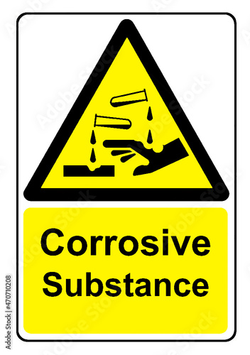 Corrosive substance causes severe skin burns and serious eye damage
