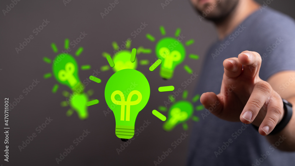 Concept of sustainability development by alternative sources renewable. Ecology and environment