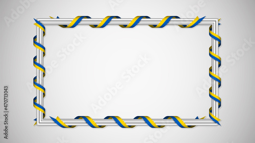 EPS10 Vector Patriotic background with Ukraine flag colors.
