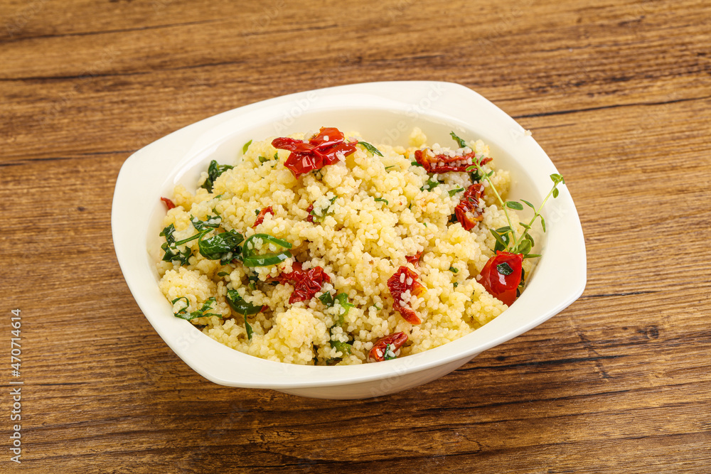 Vegetarian uisine - couscous with vegetables Vegetarian uisine - couscous with vegetables