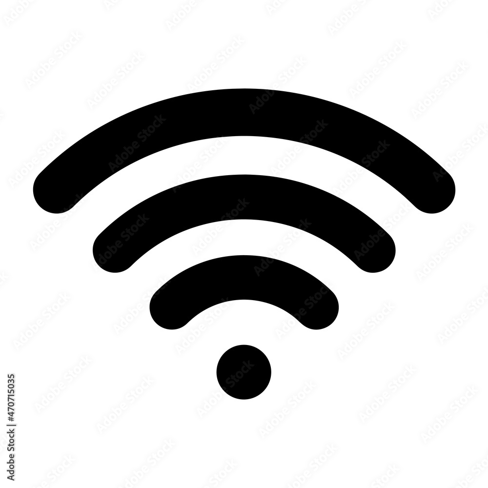 WIFI icon vector, wireless internet sign isolated on white background, vector illustration WIFI icon vector, wireless internet sign isolated on white background, vector illustration