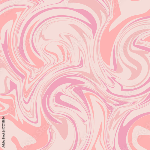 Pastel Pink Liquid Marble vector background. Feminine fluid abstract backdrop.