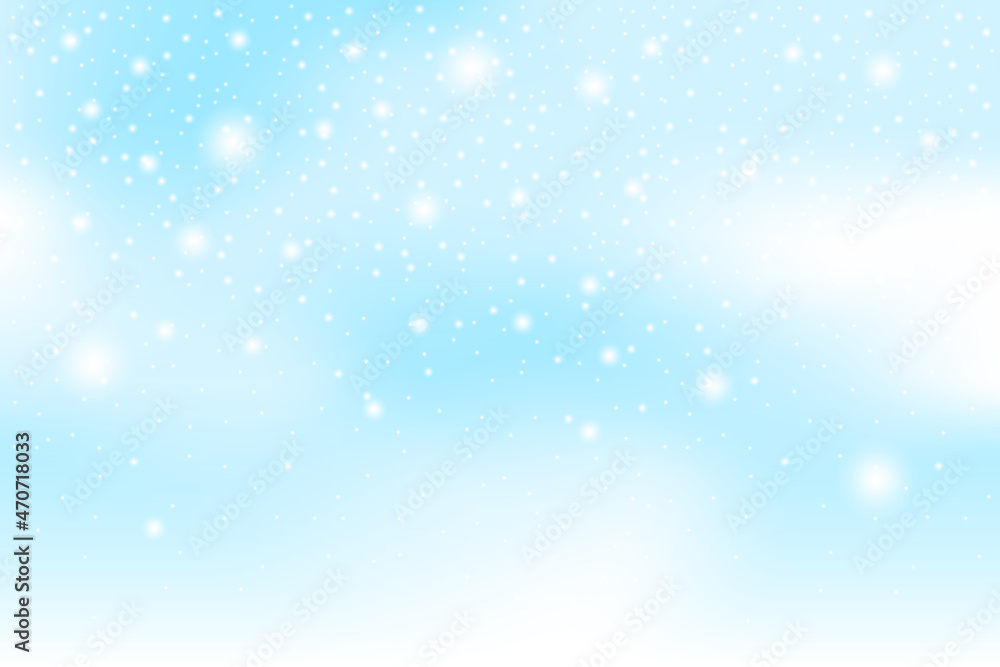 abstract christmas snow, snowflakes and winter background vector illustration