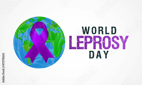 World Leprosy day (Hansen's disease) is observed every year on the last Sunday of January. to increase the public awareness of leprosy, Vector illustration