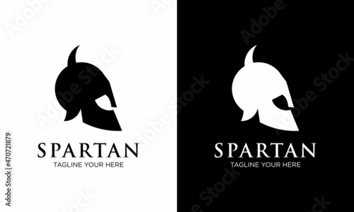 Spartan Logo Vector, Sparta Logo Vector, Spartan Helmet Logo Template, Icon Symbol