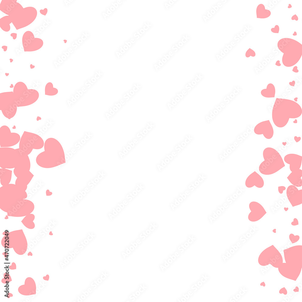 Maroon Color Heart Vector White Backgound.