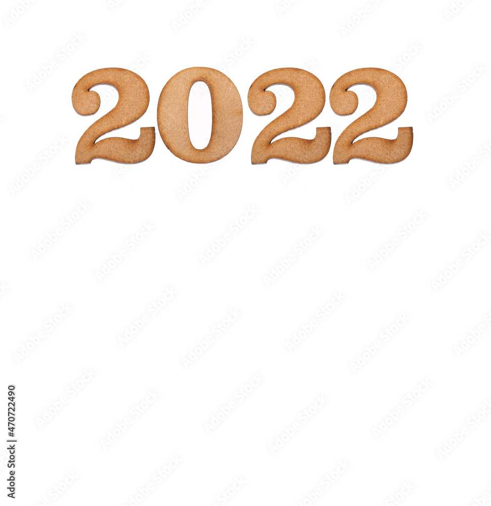 Goals for the new year - Happy new year 2022 in wooden letters Goals for the new year - Happy new year 2022 in wooden letters
