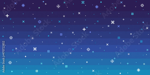 Winter background with snowflakes. Snowy Christmas backdrop.