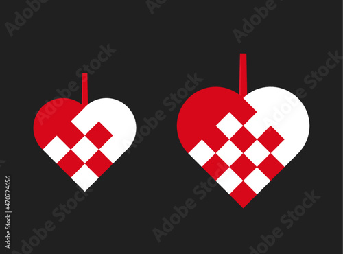 Christmas heart / julehjerte, Vector