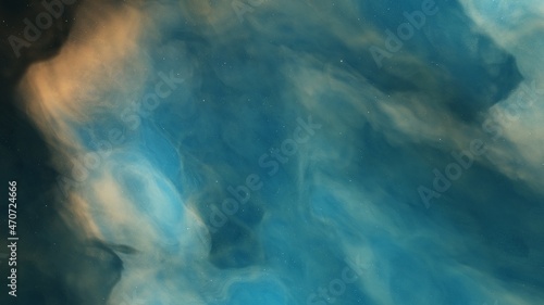 Deep outer space with stars and nebula 3d illustration