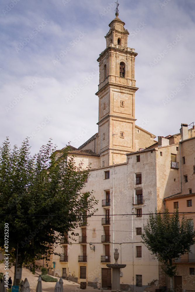the church in Bocairent town in Spain