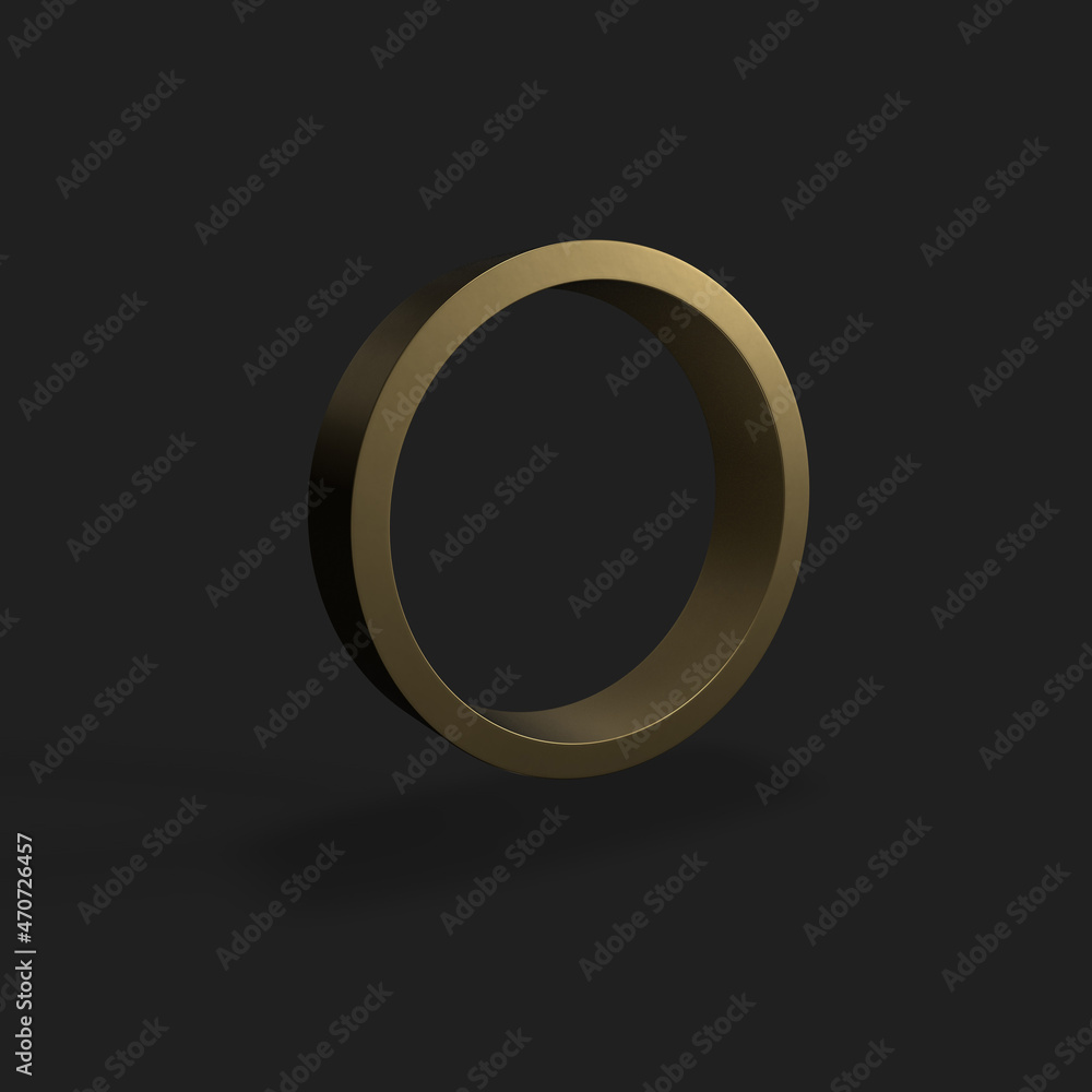 golden 3D circle golden 3D circle
