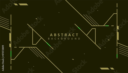 Army green color  abstract background design vector with simple line shape
