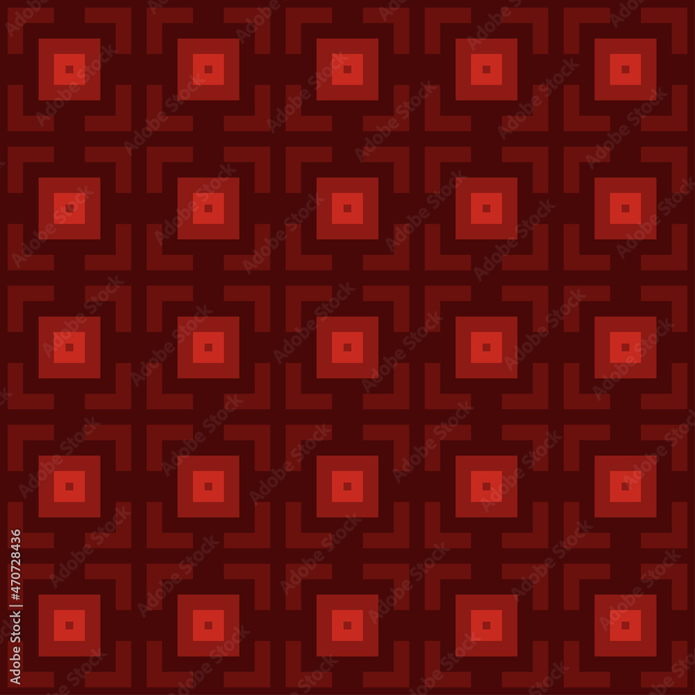Abstract geometric pattern of squares. Seamless mosaic and tile. Vector illustration Abstract geometric pattern of squares. Seamless mosaic and tile. Vector illustration