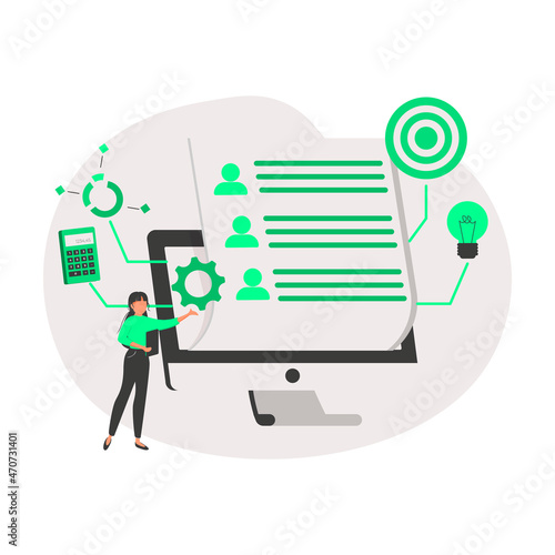 Performance tools and software solutions abstract concept vector illustration. Business intelligence, intelligence dashboard, innovative solution, data analysis, KPI metrics abstract metaphor.