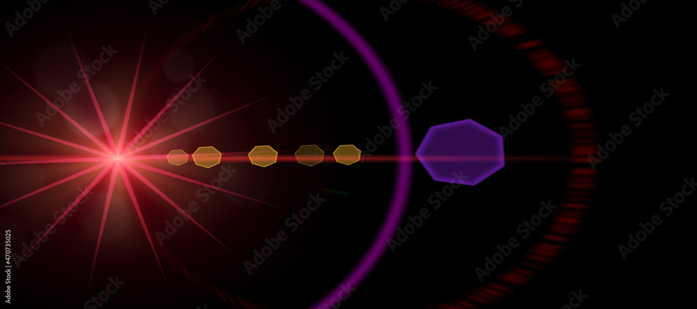 Abstract overlays background ,digital lens flare