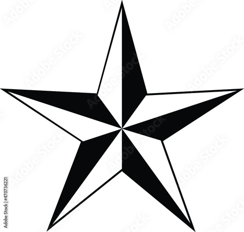 The star icon. Nautical Star.