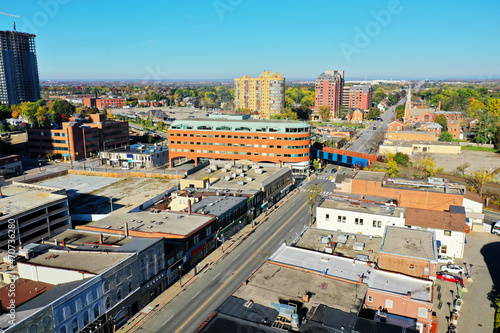 Aerial of Brampton, Ontario, Canada