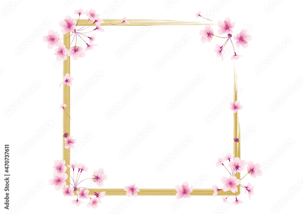 Obraz premium 桜の花のフレーム