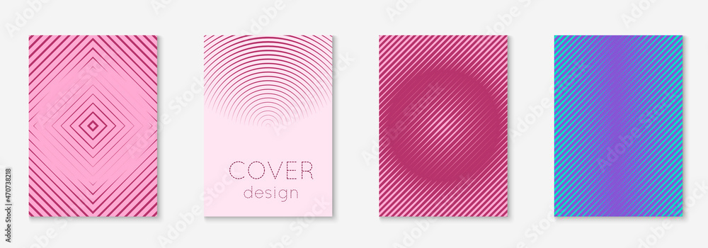 Corporate brochure cover page with minimalist geometric element.