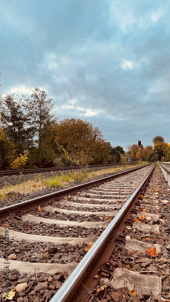 Fototapeta premium railway in the countryside