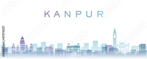 Kanpur Transparent Layers Gradient Landmarks Skyline