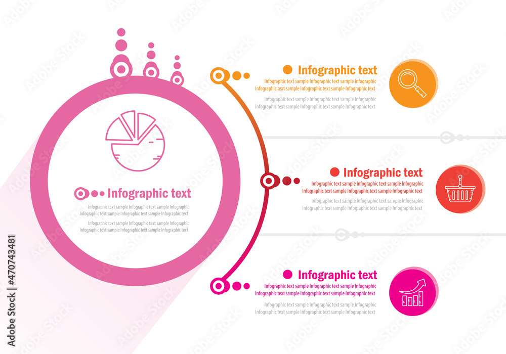Modern Business Infographic design template - Vector illustration