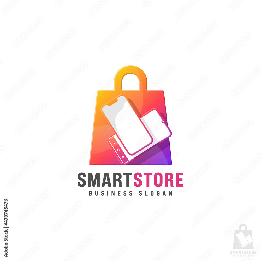 Mobile Store or Mobile Shop Logo Template Mobile Store or Mobile Shop Logo Template