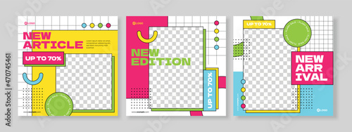 fashion banner social media template premium vector