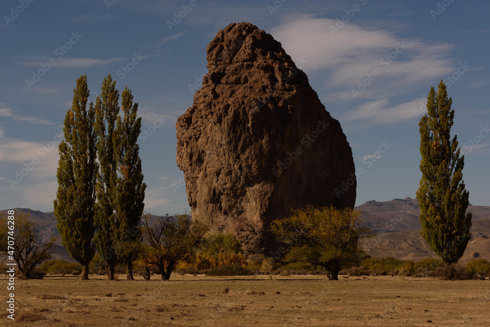 Naklejka premium Piedra Parada, Chubut, Argentina.