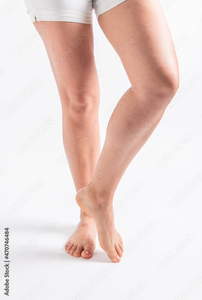 mujer pose pies mujer pose pies