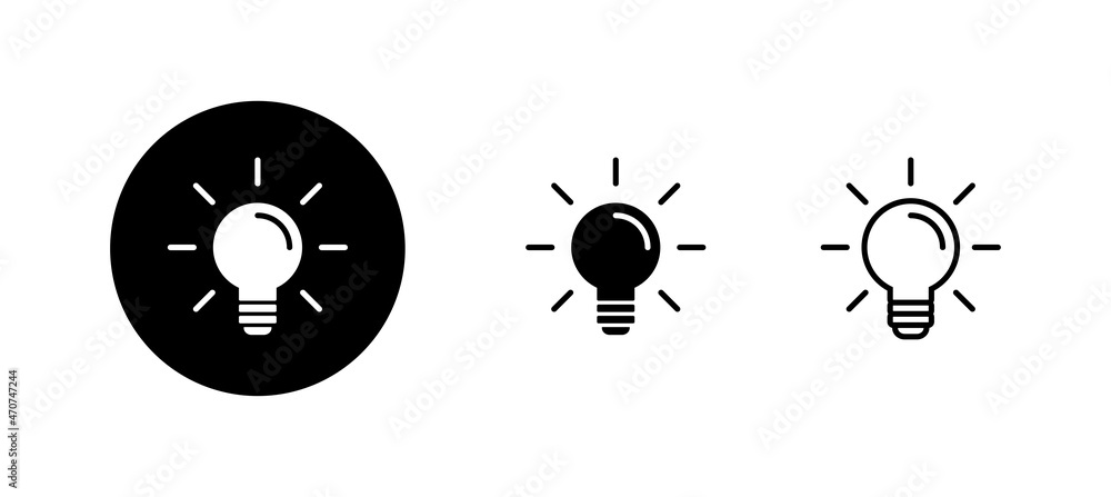 Lamp icons set. Light bulb sign and symbol. idea symbol. Lamp icons set. Light bulb sign and symbol. idea symbol.